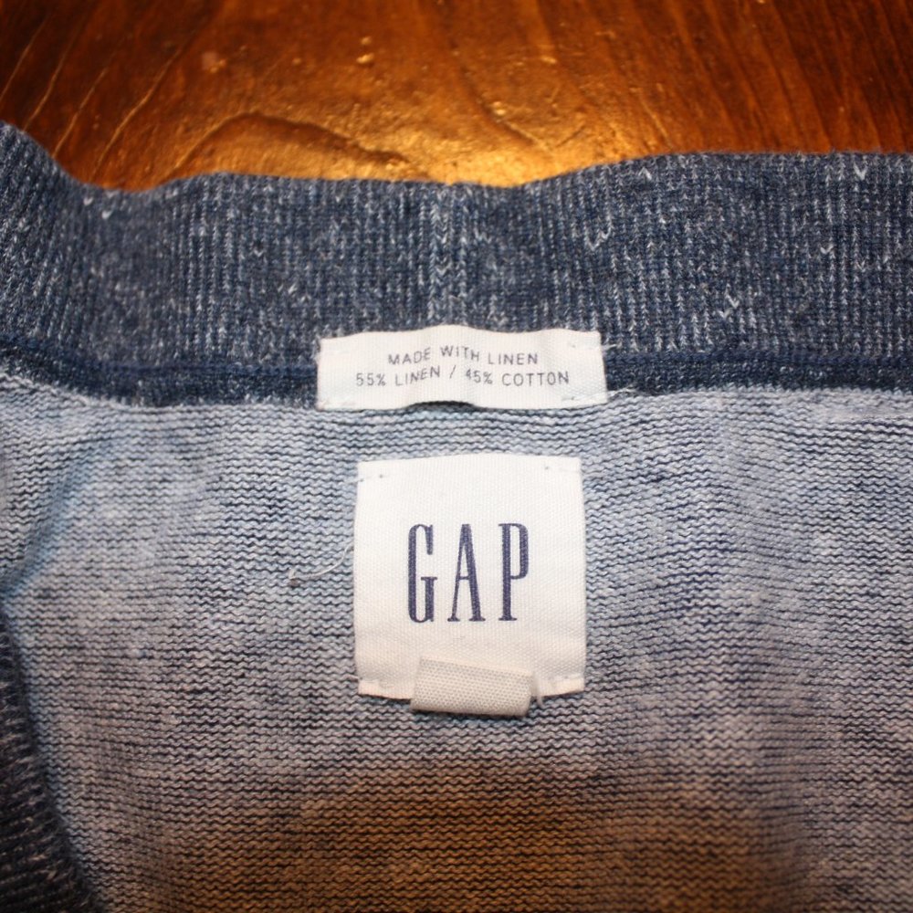Gap Heather Blue Five Button Two Pocket Men's Car… - image 3